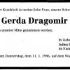 Hoffmann Gerda 1917-1996 Todesanzeige
